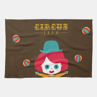 circus design tea towel