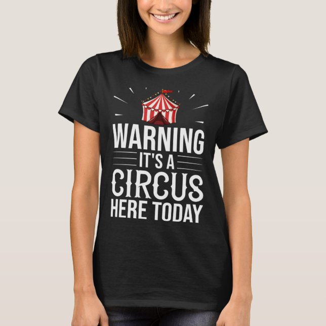 Circus Director Tent Animals Clown T-Shirt (Front)