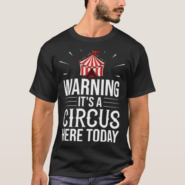 Circus Director Tent Animals Clown T-Shirt (Front)