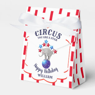 Circus Elephant Birthday Favour Box