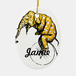 Circus Elephant Gifts Ceramic Tree Decoration