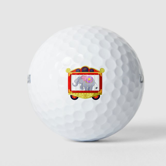Circus elephant golf balls (Front)