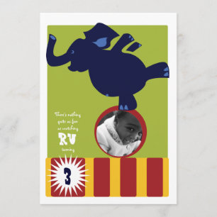 Circus Elephant Invite