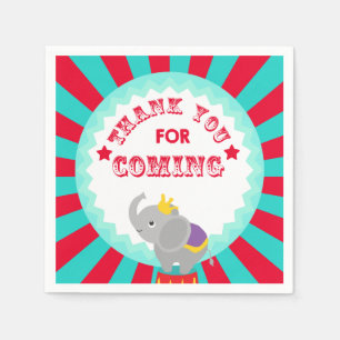 circus elephant napkin