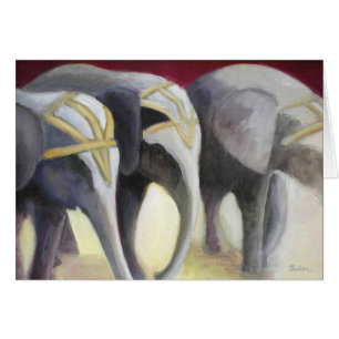 Circus Elephants Card