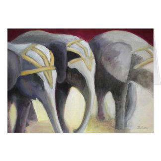Circus Elephants Card