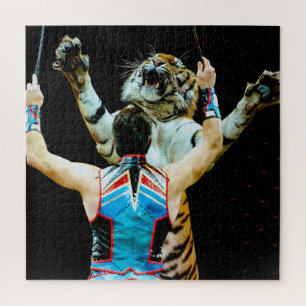 Circus Entertainment Tiger Event Show Amusement Jigsaw Puzzle