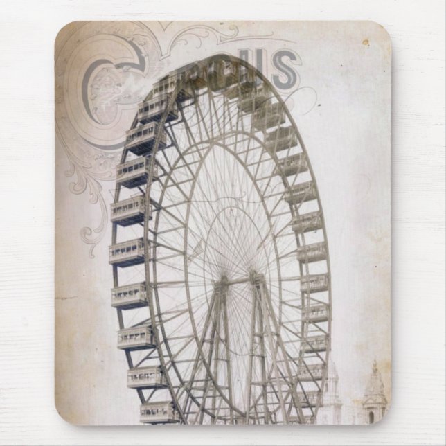 Circus Ferris Wheel Mouse Pad (Front)