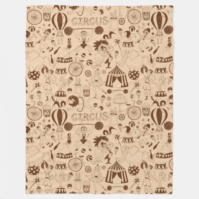 Circus Fleece Blanket (Front)