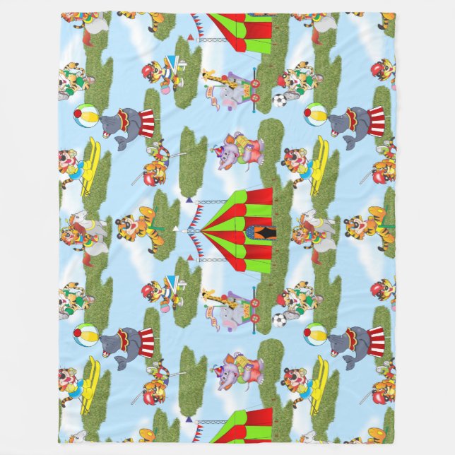 Circus Fleece Blanket (Front)