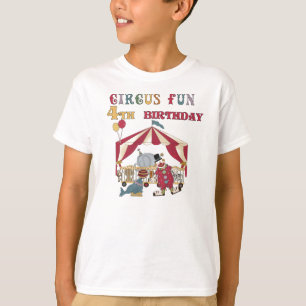 Circus Fun 4th Birthday T-Shirt