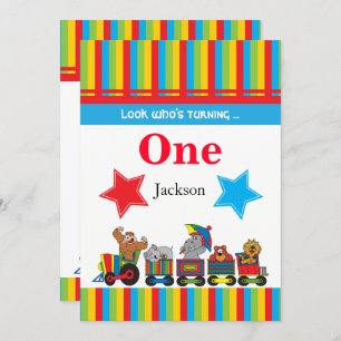 Circus Fun Kids 00th Birthday Invitation