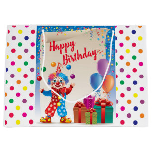 Circus Happy Birthday Large Gift Bag