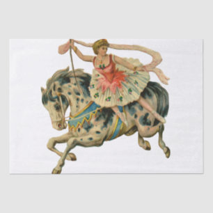 Circus Horse Acrobat Dancer Carousel Horses Dance Tissue Paper