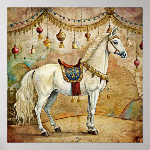 Circus Horse Poster