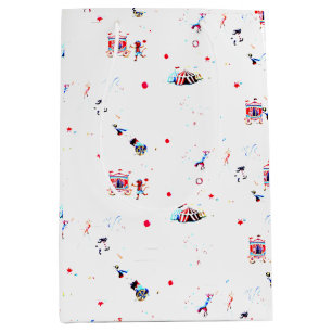 circus inspired carnival big top fair medium gift bag