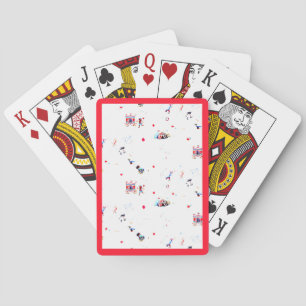 circus inspired carnival big top fair playing cards