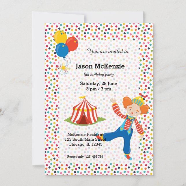 Circus Invitation (Front)