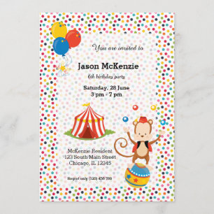 Circus Invitation