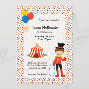 Circus Invitation