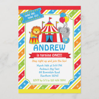 Circus Invitation / Carnival Invitation