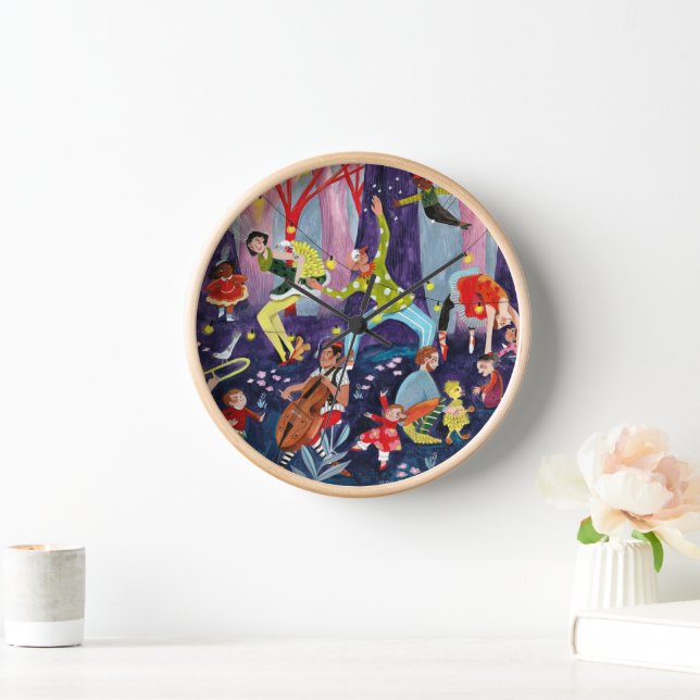 Circus kids & performing artist in the forest clock (Home)