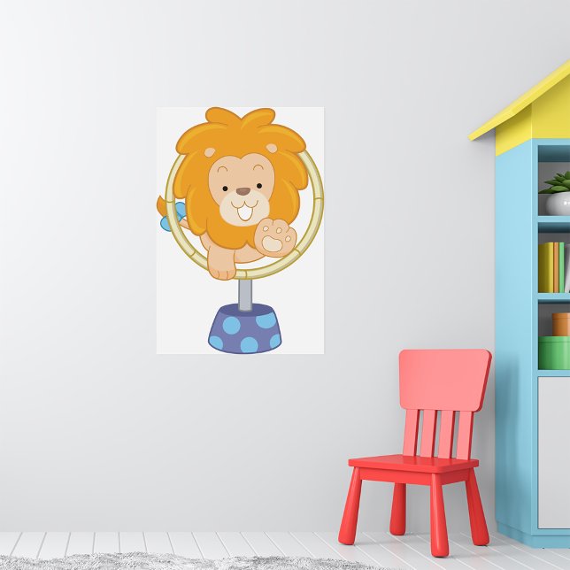 Circus Lion Jumping Through A Hoop Poster (Creator Uploaded)