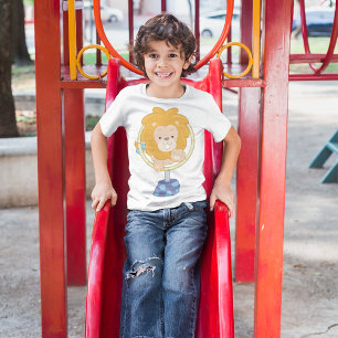 Circus Lion Jumping Through A Hoop T-Shirt