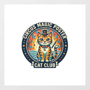 Circus Magic Poster Cat Cute Kitty Design - Circus