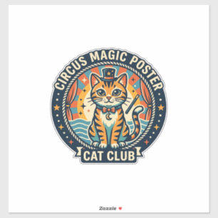 Circus Magic Poster Cat Cute Kitty Design - Circus