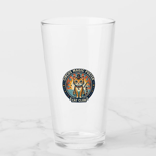 Circus Magic Poster Cat Cute Kitty Design - Circus Glass (Front)