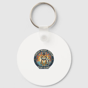Circus Magic Poster Cat Cute Kitty Design - Circus Key Ring