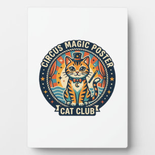 Circus Magic Poster Cat Cute Kitty Design - Circus Plaque