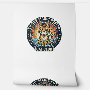 Circus Magic Poster Cat Cute Kitty Design - Circus Wallpaper