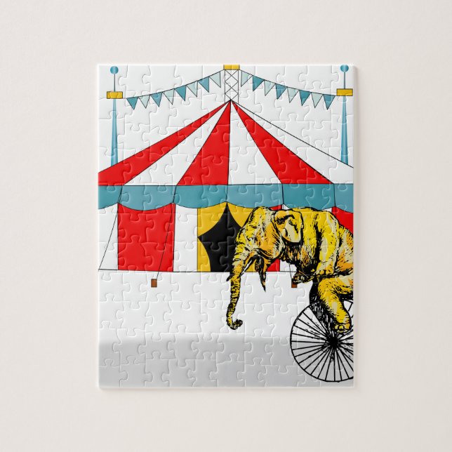 Circus Memorabilia In Memory of Circus Elephants Jigsaw Puzzle (Vertical)