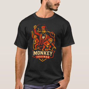 Circus Monkey Trainer Funny Kids Circus T-Shirt