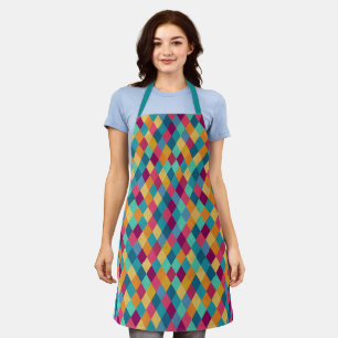 Circus Multicolor Rhombuses Apron