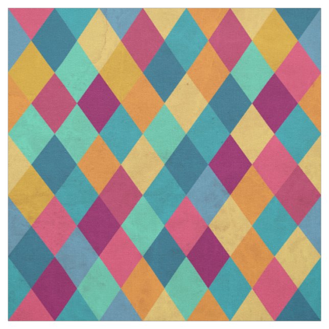 Circus Multicolor Rhombuses Fabric (Swatch)