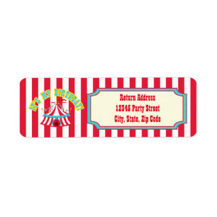 Circus or Carnival Address Labels