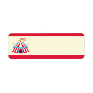 Circus or Carnival Address Labels