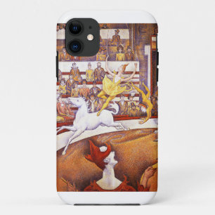 Circus painting by Georges Seurat iPhone 11 Case