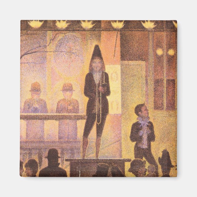 Circus parade by Georges Seurat Magnet (Front)