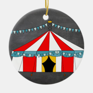 Circus Party Gifts Ceramic Ornament
