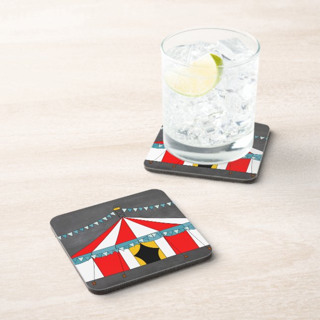 Circus Party Gifts Coaster (Right Side)