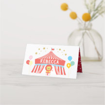 Circus party label, carnival