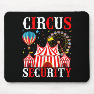 Circus Party Tee Circus Security Costume For Men W Mouse Pad