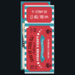 Circus Party Ticket Kids Birthday Party add photo Invitation<br><div class="desc">Vintage Retro Circus Party Invitations customisable to your event specifics. See the full range of matching Circus Party products in the collection below.</div>