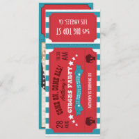 Circus Party Ticket Kids Birthday Party add photo