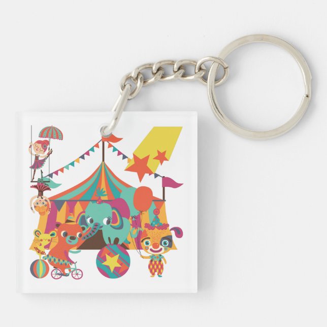 Circus Performers Key Ring (Back)