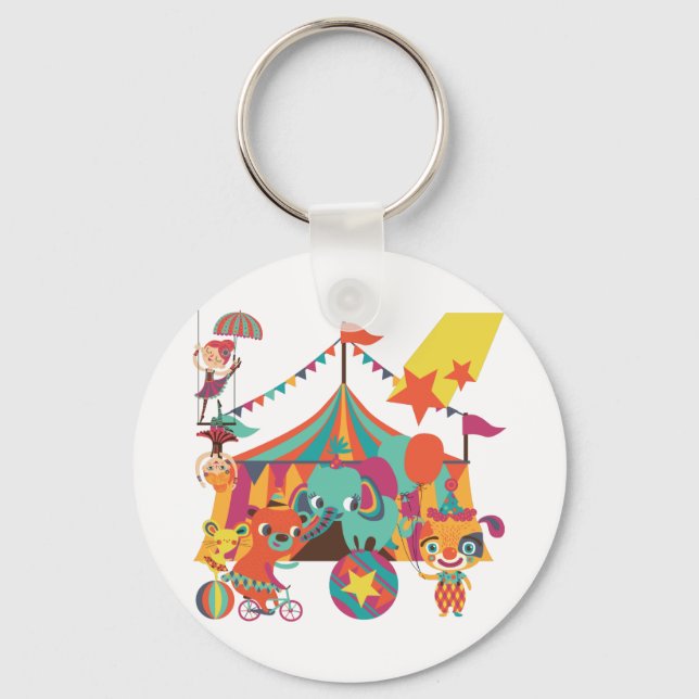 Circus Performers Key Ring (Front)